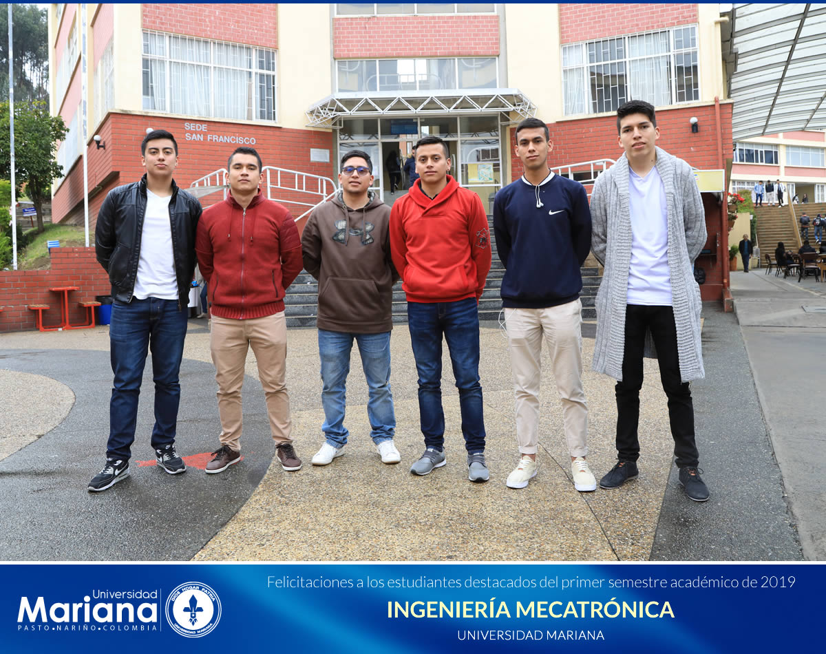 RECONOCIMIENTO ACADÉMICO A ESTUDIANTES DESTACADOS DE LA UNIVERSIDAD MARIANA - PRIMER SEMESTRE DE 2019